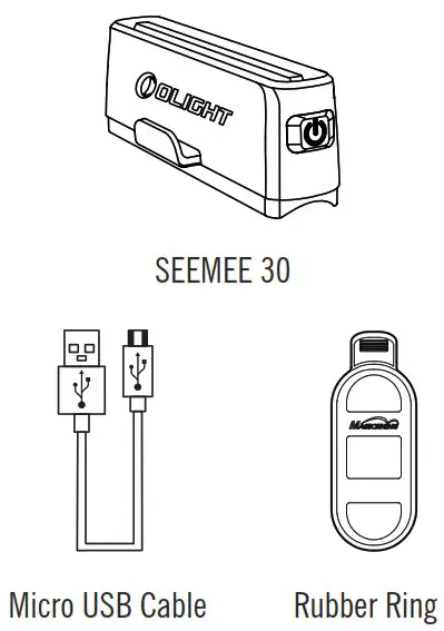OLIGHT B08M3BVRBN Seemee 30 Bike Light - WHATS IN