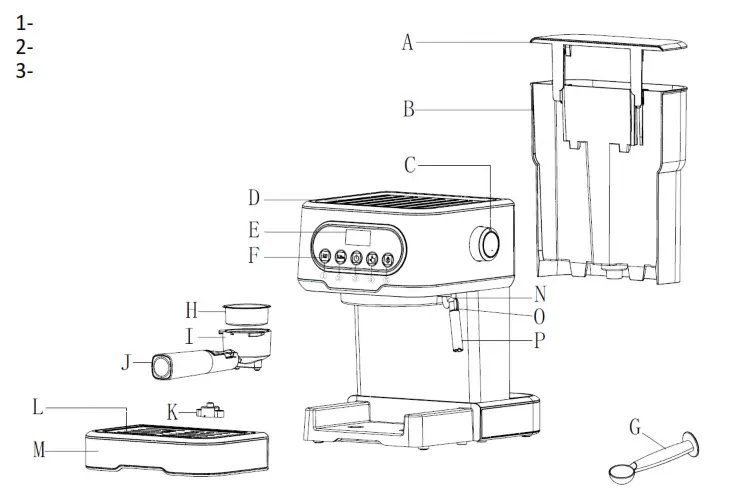 Gorenje ESCM15DBK Coffee machine - coffee maker