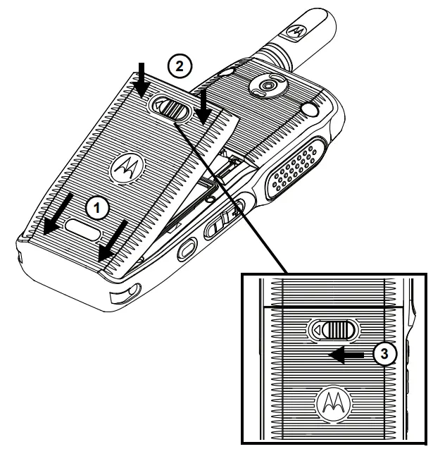 MOTOROLA SOLUTIONS TLK 100j Portable Two Way Radio 3
