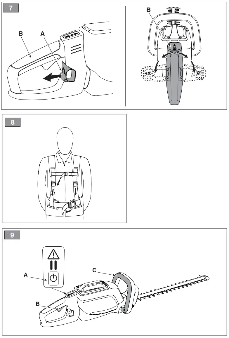 STIGA HT 500 Li 48 Battery Powered Hedge Trimmer - fig 3