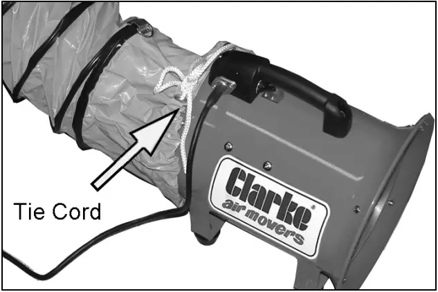 Clarke CAM300B 12 Inch Portable Ventilator Air Mover - FIG 2