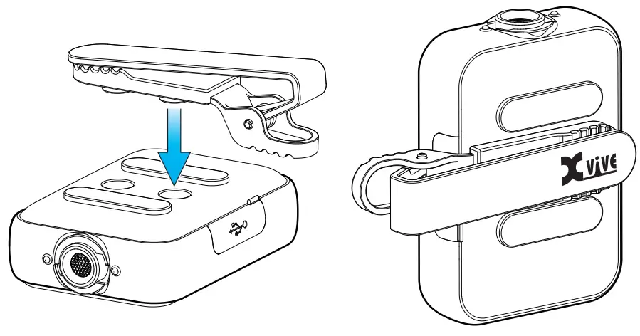 XVIVE 549020 U6 Compact Wireless Mic System - APPLICATION METHOD