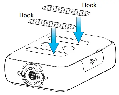 XVIVE 549020 U6 Compact Wireless Mic System - pieces on the transmitter