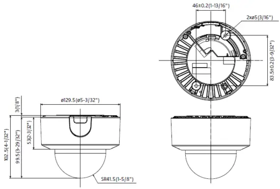 i-PRO WV-S22600-V2LG S-Series Wide Lineup High Resolution Network Camera with AI Engine-1