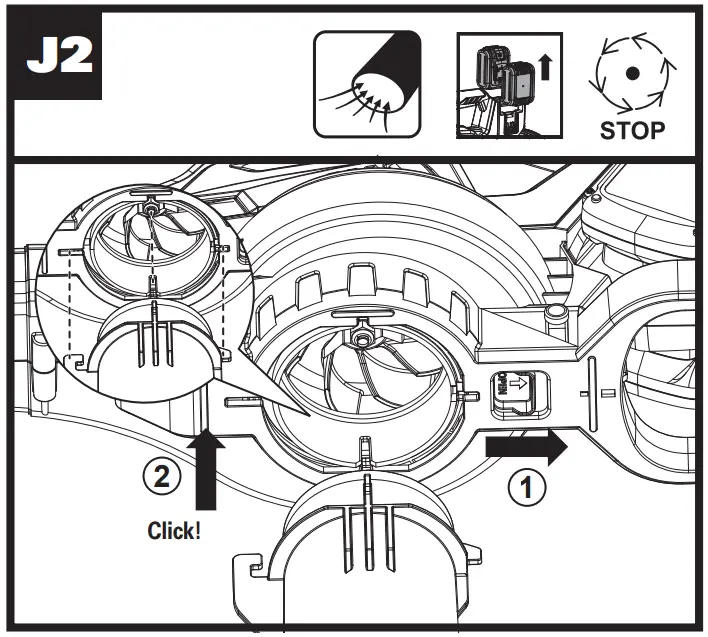 WG583E Dual Battery Brushless Leaf Blower Operation illustration