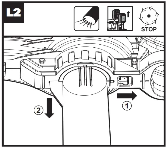 WG583E Dual Battery Brushless Leaf Blower Operation illustration
