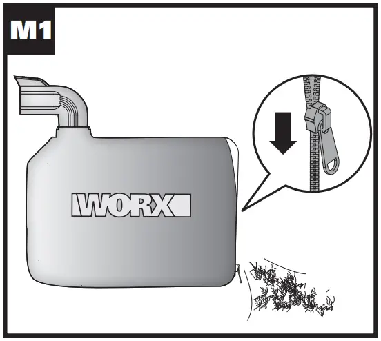 WG583E Dual Battery Brushless Leaf Blower Operation illustration