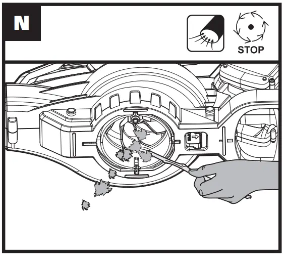 WG583E Dual Battery Brushless Leaf Blower Operation illustration