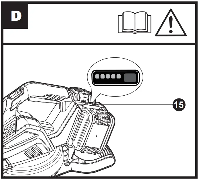 WG583E Dual Battery Brushless Leaf Blower Operation illustration