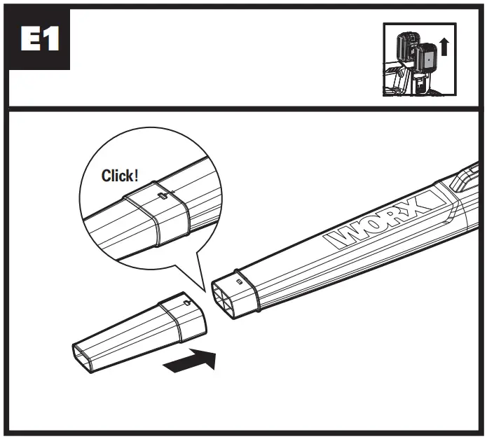WG583E Dual Battery Brushless Leaf Blower Operation illustration