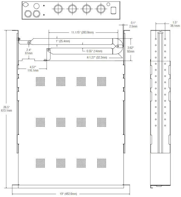 Altronix AL1002ULADA NAC Power Extenders - Enclosure Dimensions 3