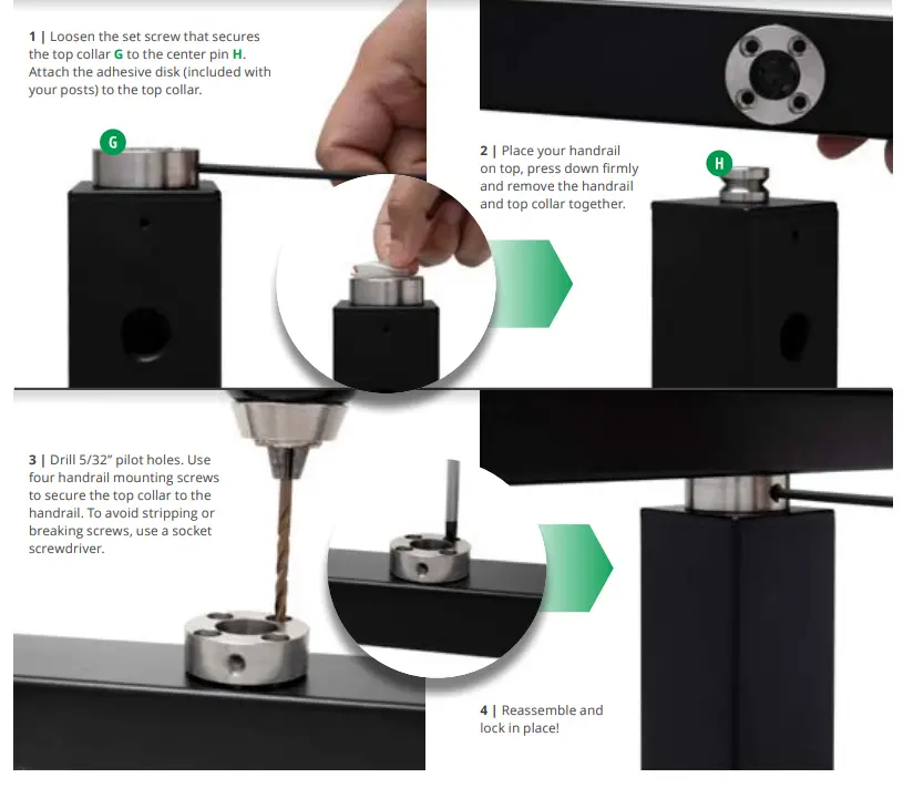 cable bullet HRA-1.24-93-JBT Reinforced Aluminum Handrail - Fig 23