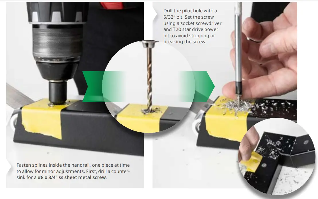 cable bullet HRA-1.24-93-JBT Reinforced Aluminum Handrail - Fig 8