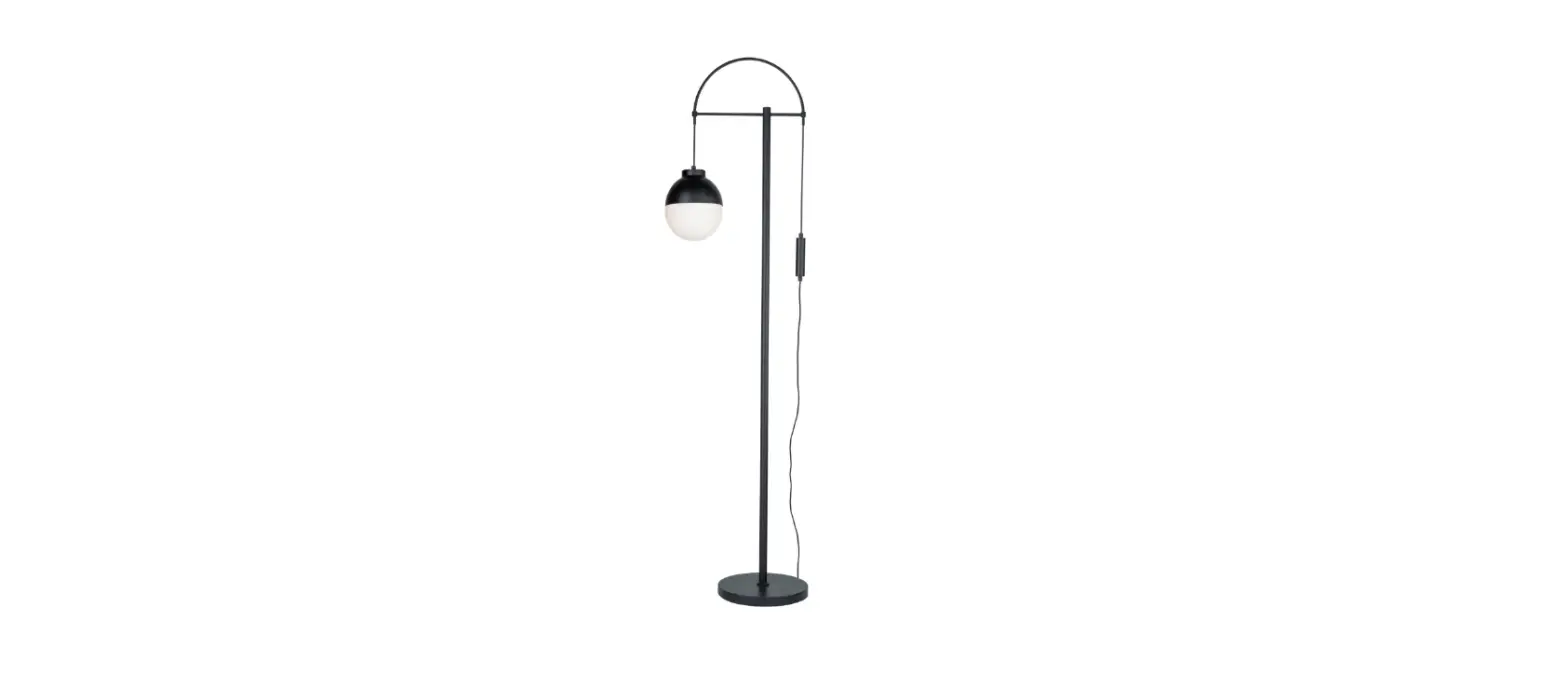 Trio 411490132 Burton Floor Lamp Black, 1-light Source User Manual