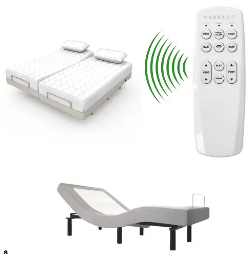 Bambillo Perfect Fit Adjustable Massage Bed - image C