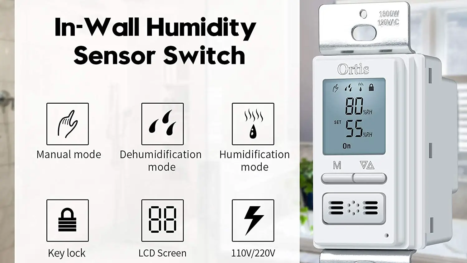 Oritis Hwhc-01 In-wall Humidity Controller Instructions
