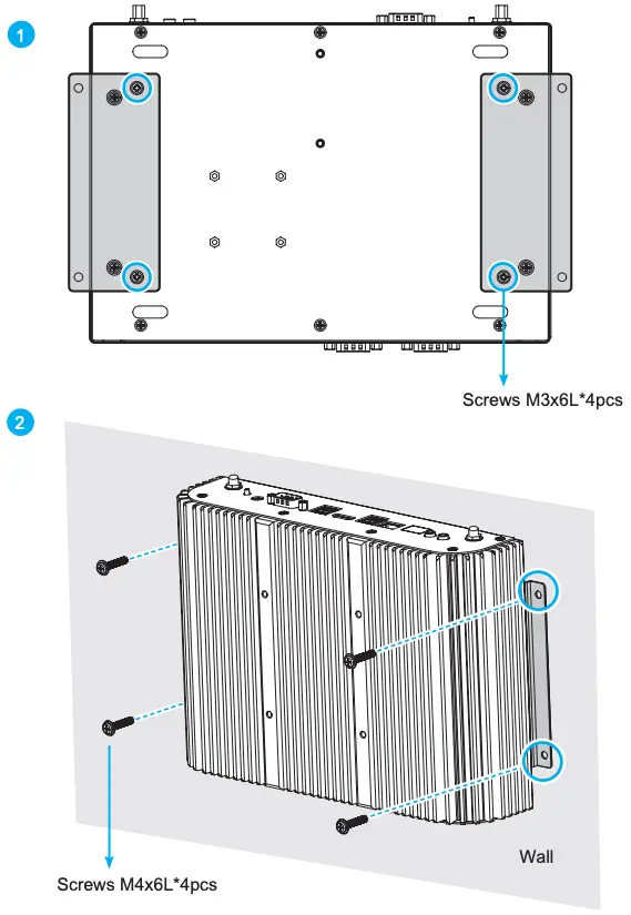 Ear mounting to the wall