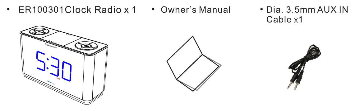 Emerson SmartSet Alarm Clock Radio-1