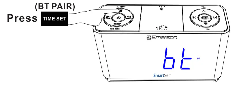 Emerson SmartSet Alarm Clock Radio-14