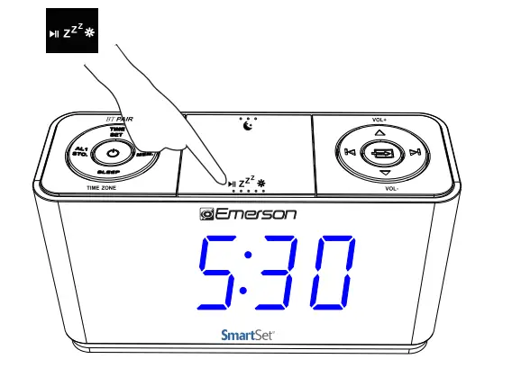 Emerson SmartSet Alarm Clock Radio-16