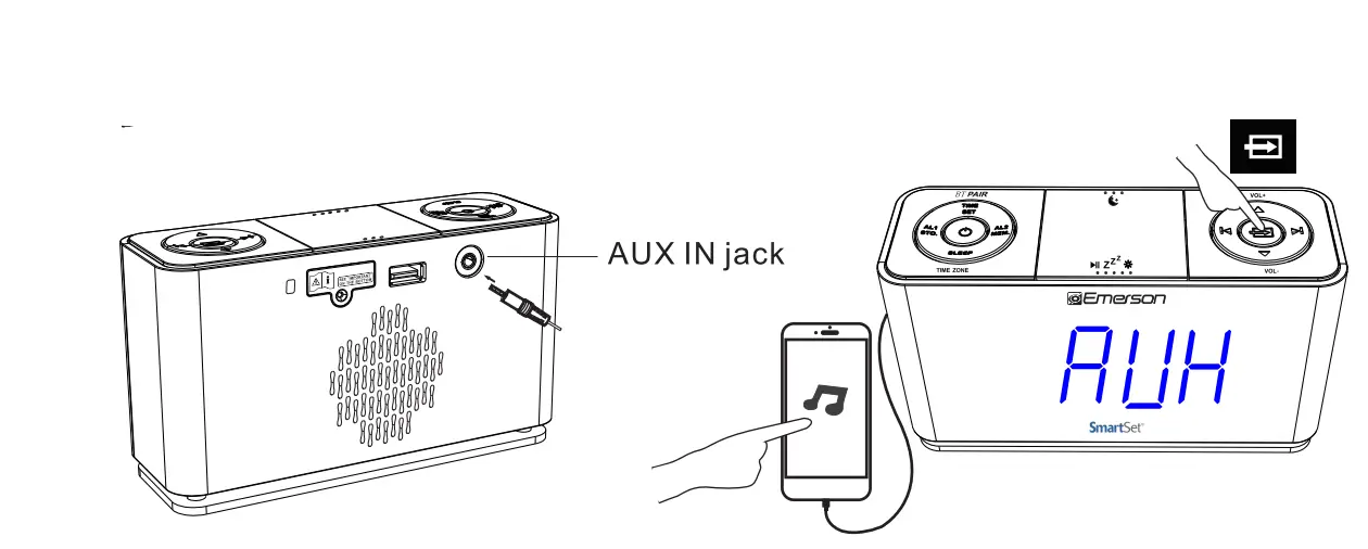 Emerson SmartSet Alarm Clock Radio-18