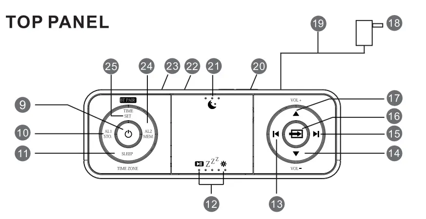 Emerson SmartSet Alarm Clock Radio-3