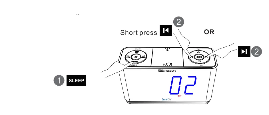 Emerson SmartSet Alarm Clock Radio-4