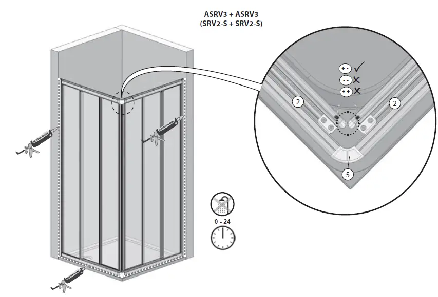 RAVAK SRV2-S-75 Shower Enclosure-11