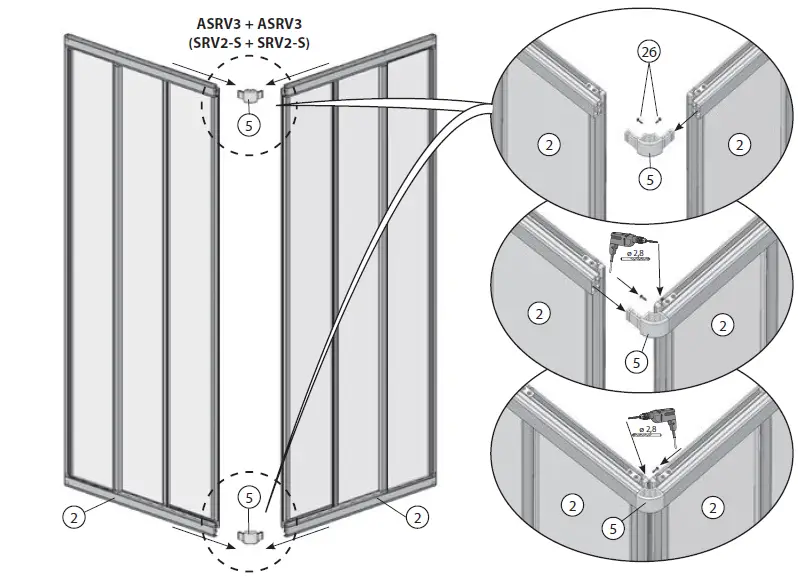 RAVAK SRV2-S-75 Shower Enclosure-9