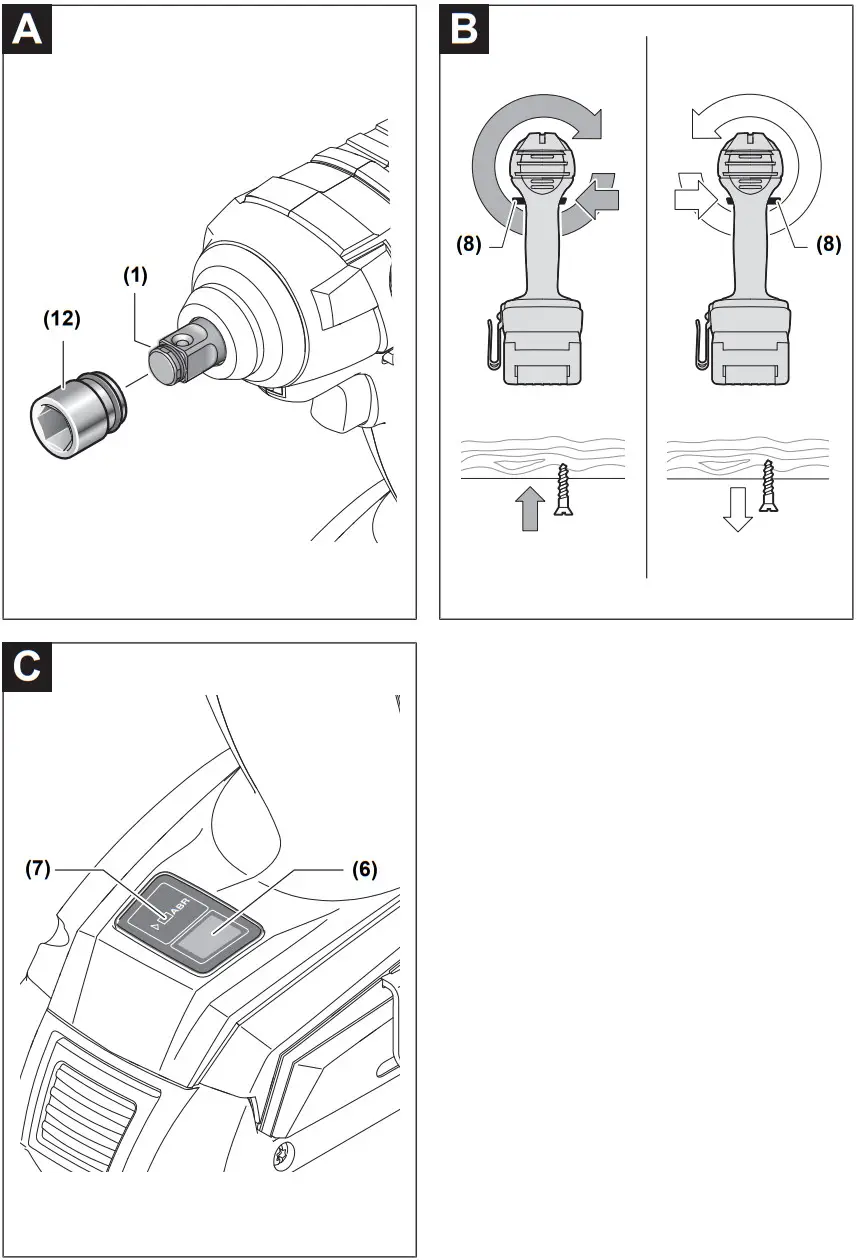BOSCH GDS 18V 300 Professional Cordless Impact Wrench - FIGURE 2
