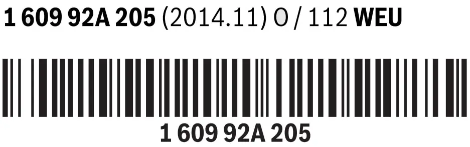 BOSCH WEU PKS Circular Saw - BQR Code