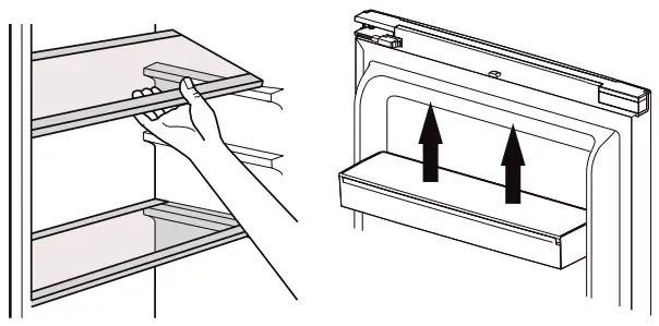 DOMO DO91306C Combination Fridge Freezer - DOOR RACK