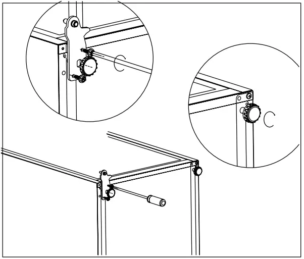 DOMO DO91306C Combination Fridge Freezer - Move the screw covers