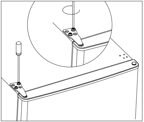 DOMO DO91306C Combination Fridge Freezer - Refit the upper hinge cover