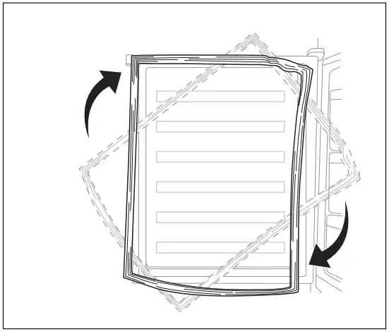 DOMO DO91306C Combination Fridge Freezer - Remove the rubber seals