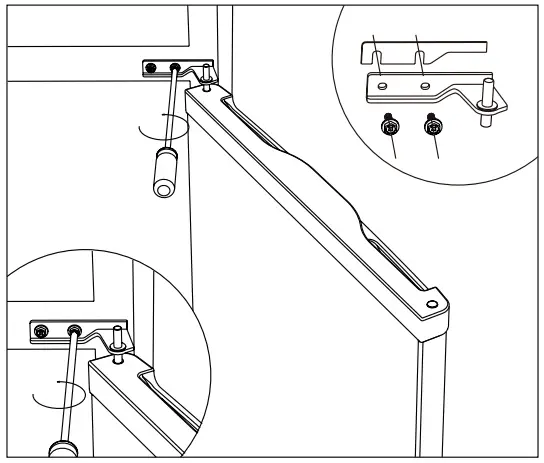DOMO DO91306C Combination Fridge Freezer - cover caps