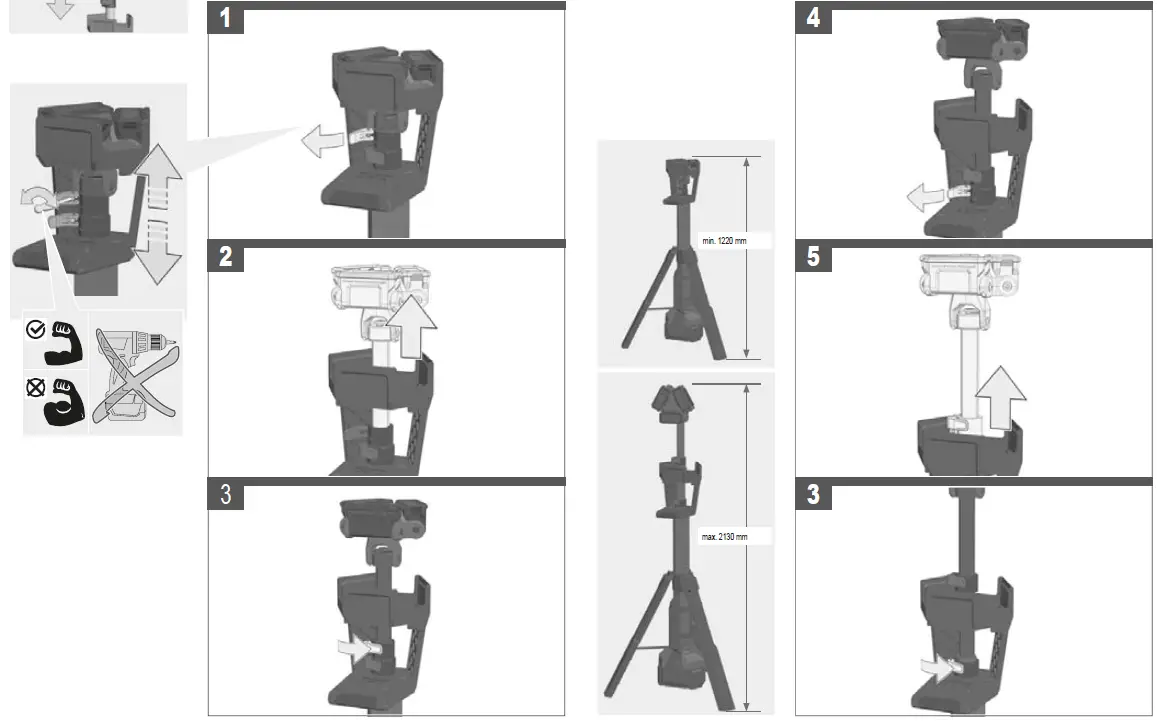 milwaukee M18 HSAL LED Stand Light Charger 5