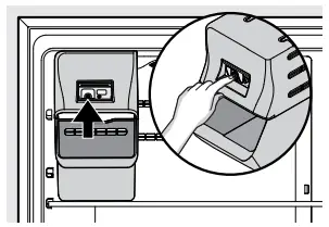 Turn the ice maker on