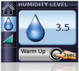 Adjusting humidity level