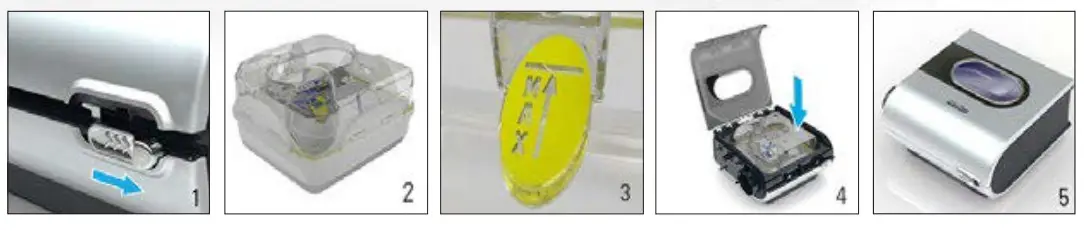 Filling the water tub