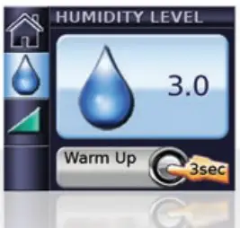 Adjusting humidity level