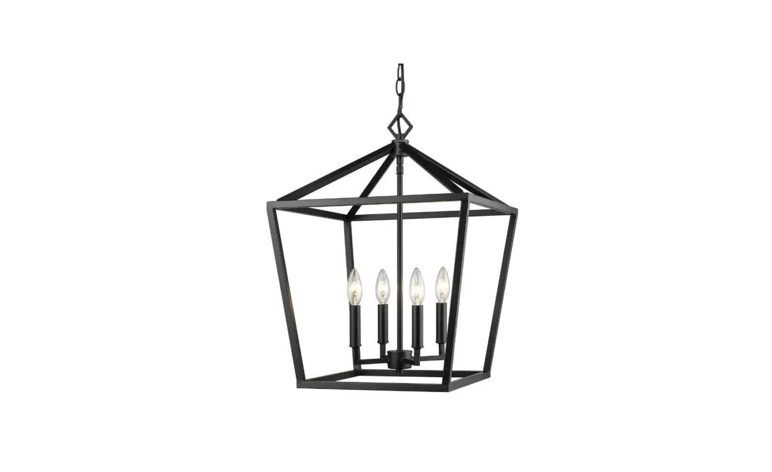 Millennium Lighting 3244 4-light 16 Inch Wide Matte Black Taper Candle Pendant User Guide
