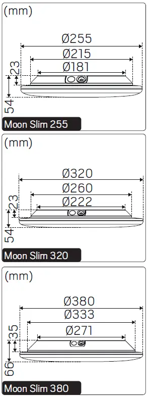 hidealite Moon Slim Ceiling Light 1