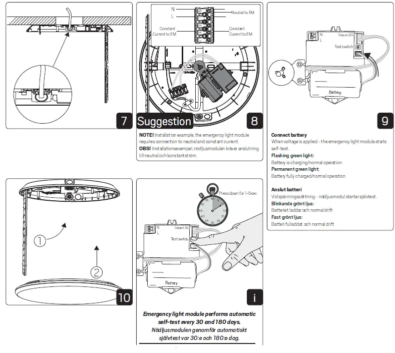 hidealite Moon Slim Ceiling Light 6