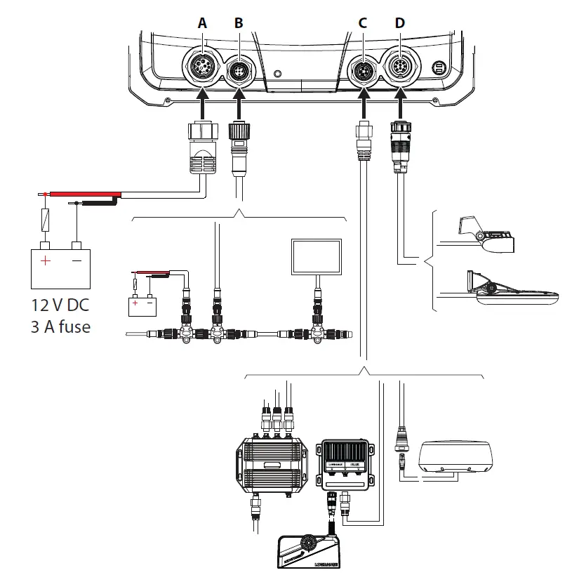 Lowrance Elite FS 7 Fish Finder with Active Imaging 3-in-1 Transducer (2)
