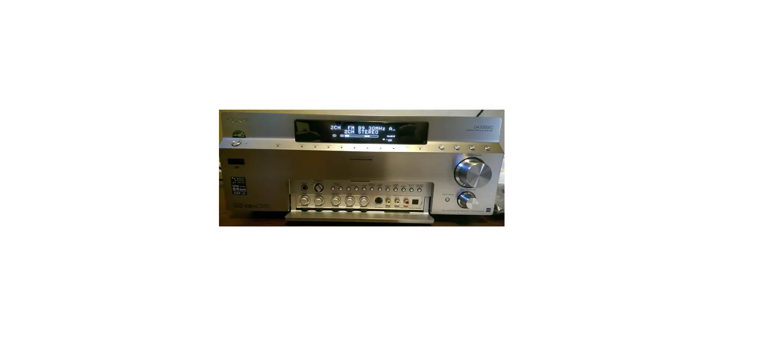 Sony Str-da5000es Audio And Video Receiver Operating Instruction
