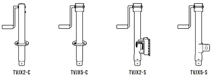 TRAILER-VALET-JX-Series-Manual-Hand-Crank-Trailer-Jacks-fig 1
