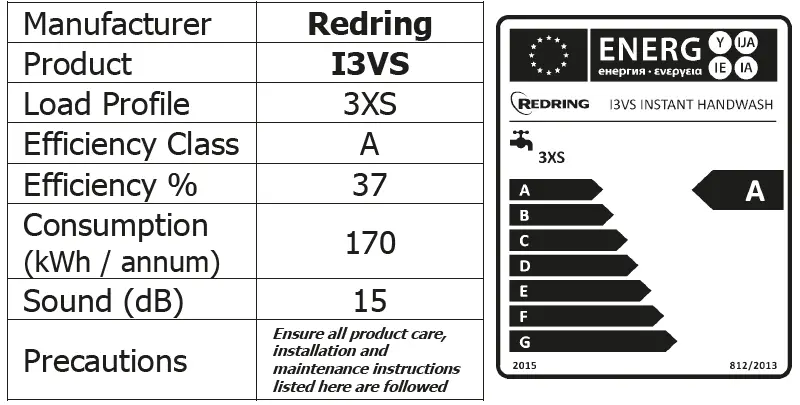 REDRING INSTANT I3VS Electric Manual Handwash 5