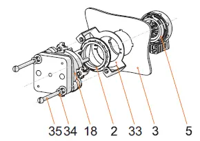 STAHL-253175-Large-rotary-actuator-Increased-height,-red-yellow-FIG-1