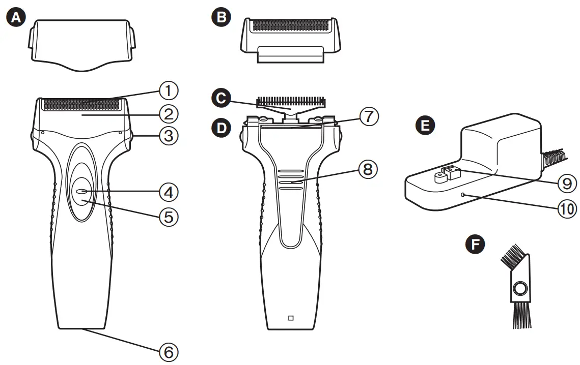 Panasonic ES-SA40 Rechargeable Shaver - Fig 1